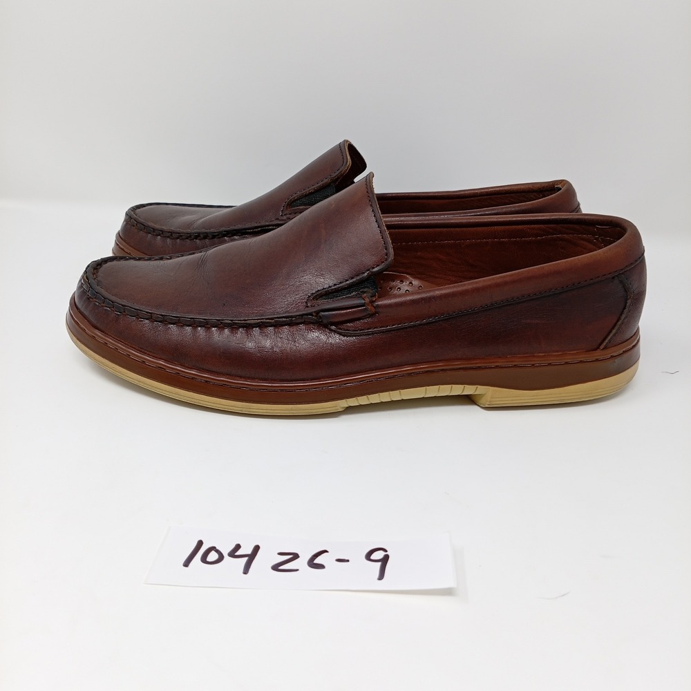 Allen Edmonds Westport Brown Leather Slip On Loafers Mens 9 D 44074